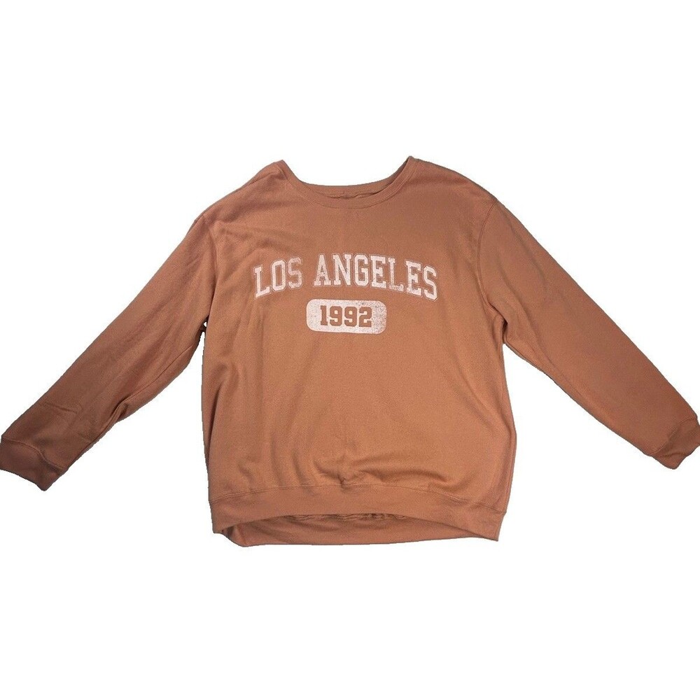 Love Tribe Los Angeles 1992 Graphic Sweatshirt Women's Size 1X Cork Pullover NWT